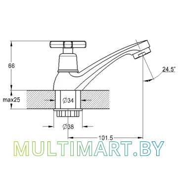 Кран Solone JIK15-A102-A картинка 2